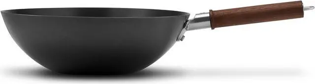 Alt view image 3 of 7 - ZWILLING Dragon 12-inch Carbon Steel Wok with Lid