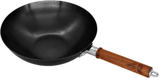 Alt view image 4 of 7 - ZWILLING Dragon 12-inch Carbon Steel Wok with Lid