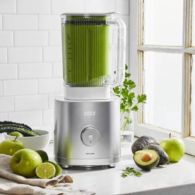 Alt view image 4 of 7 - ZWILLING Enfinigy 64-oz. Countertop Power Blender, Smoothie Blender, Crush Ice, Frozen Desserts, Silver