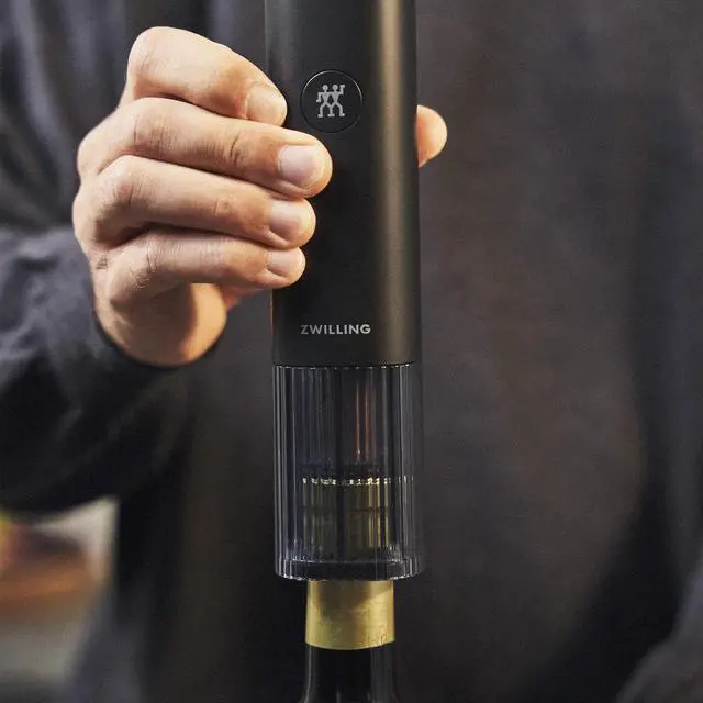 Alt view image 5 of 7 - ZWILLING Enfinigy Electric Wine Bottle Opener - Black