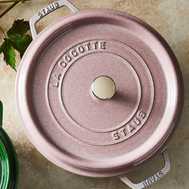 Alt view image 2 of 7 - Staub Cast Iron 4-qt Round Dutch Oven - Lilac