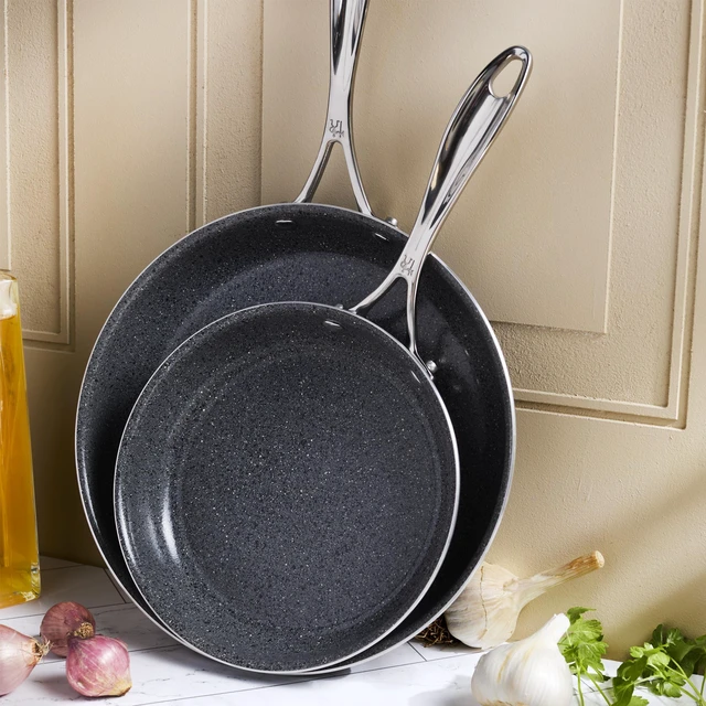 Alt view image 4 of 5 - Henckels Capri Ceramic 3-pc Aluminum Ceramic Nonstick Fry Pan Set