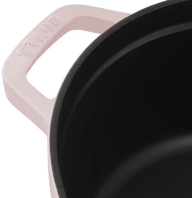 Alt view image 5 of 7 - Staub Cast Iron 4-qt Round Dutch Oven - Peony Pink