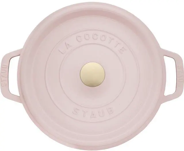Alt view image 6 of 7 - Staub Cast Iron 4-qt Round Dutch Oven - Peony Pink