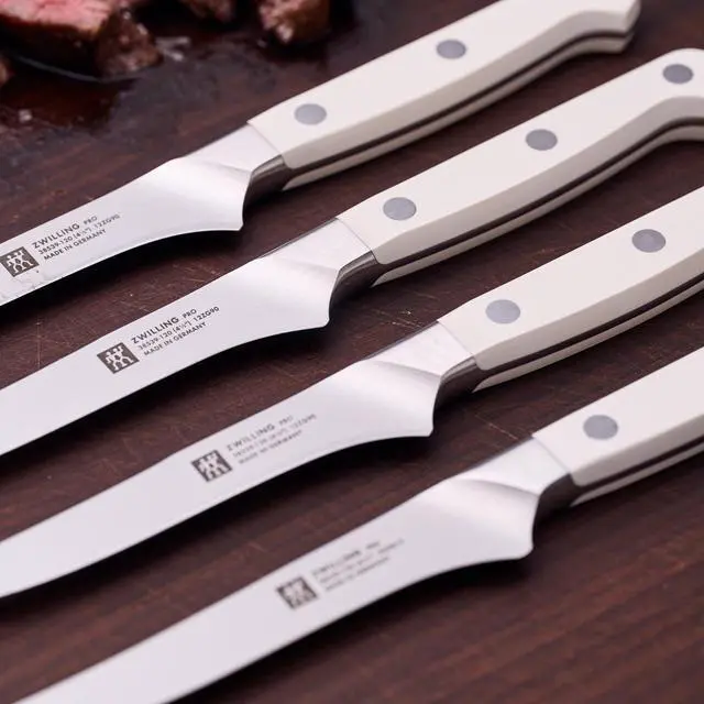 Alt view image 4 of 7 - ZWILLING Pro Le Blanc 4-pc Steak Knife Set