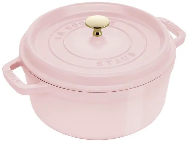 Main image of Staub Cast Iron 4-qt Round Dutch Oven - Peony Pink