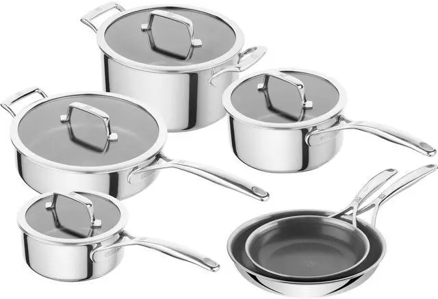 Main image of ZWILLING Peak 10-pc Stainless Steel Ceramic Nonstick Dual Performance Cookware Set