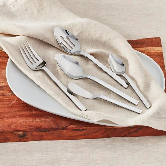 Alt view image 6 of 7 - ZWILLING Squared 45-pc 18/10 Stainless Steel Flatware Set