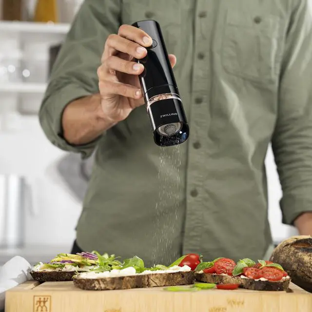 Alt view image 7 of 7 - ZWILLING Enfinigy Electric Salt/Pepper Mill - Black