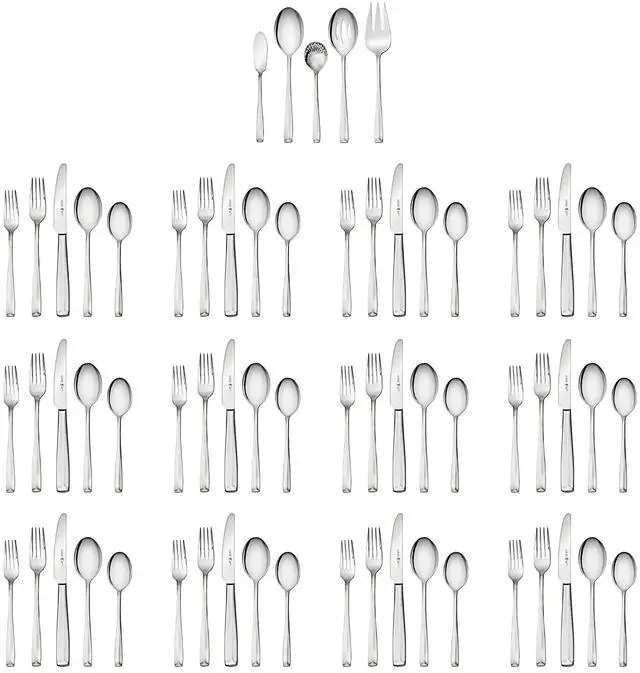 Alt view image 4 of 6 - Henckels Lani Flatware Set, 65-Piece, Silver