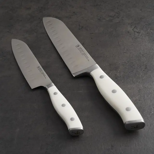 Alt view image 6 of 6 - Henckels Forged Accent 2-pc Asian Knife Set - White Handle