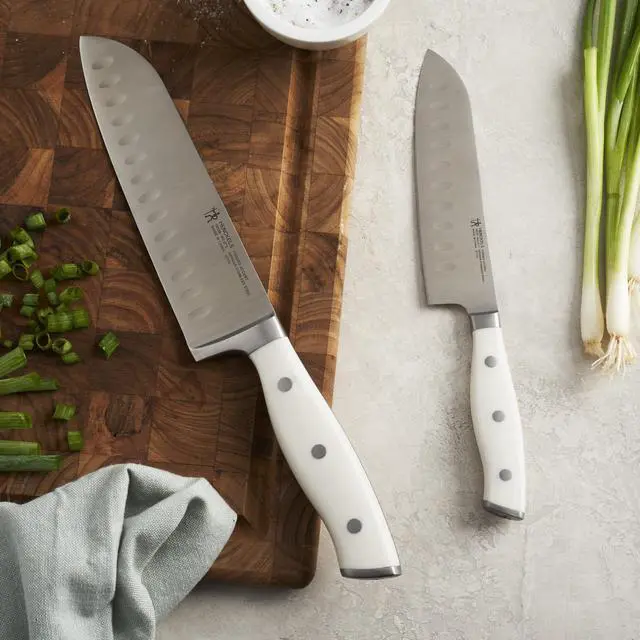 Alt view image 4 of 6 - Henckels Forged Accent 2-pc Asian Knife Set - White Handle