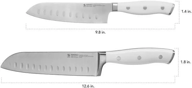 Alt view image 5 of 6 - Henckels Forged Accent 2-pc Asian Knife Set - White Handle