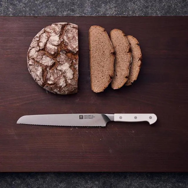 Alt view image 4 of 5 - ZWILLING Pro Le Blanc 9-inch Z15 Serrated Bread Knife