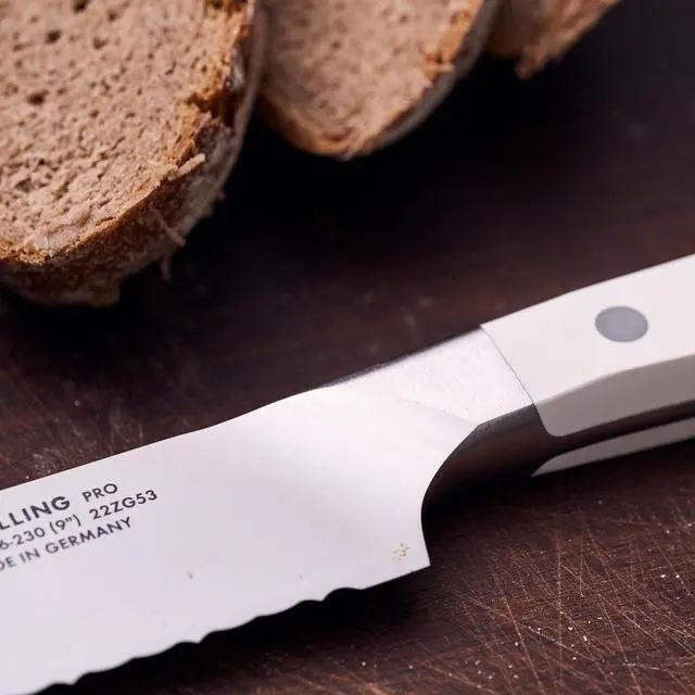 Alt view image 5 of 5 - ZWILLING Pro Le Blanc 9-inch Z15 Serrated Bread Knife