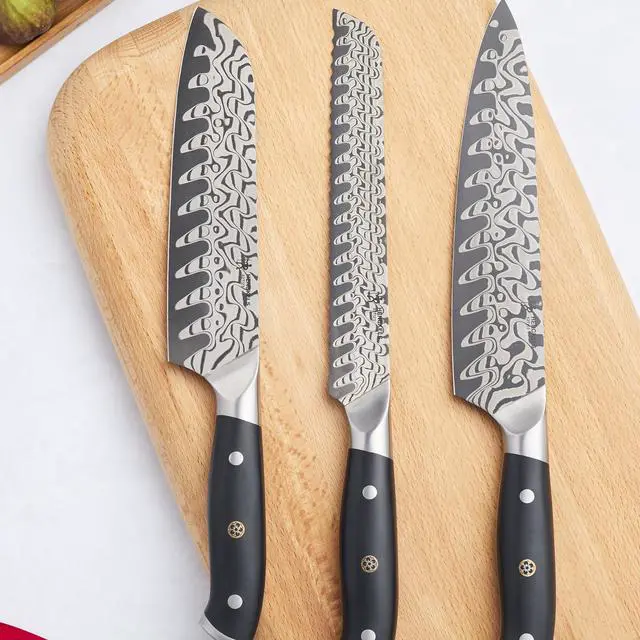 Alt view image 5 of 5 - Henckels Compass Damascus 8-inch Chef's Knife