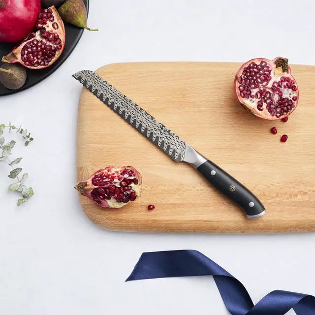 Alt view image 2 of 4 - Henckels Compass Damascus 8-inch Bread Knife