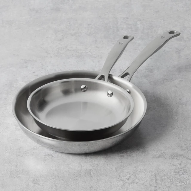 Alt view image 2 of 3 - Henckels Clad H3 2-pc Stainless Steel 8-in & 10-in Fry Pan Set