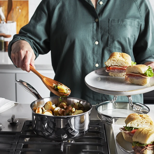 Alt view image 6 of 6 - Henckels Clad H3 10-pc Stainless Steel Cookware Set