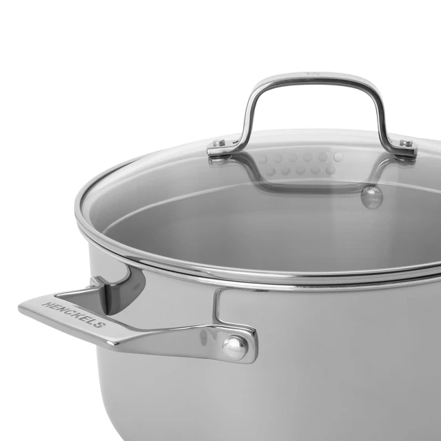 Alt view image 4 of 7 - Henckels Clad H3 6-qt Stainless Steel Dutch Oven with Lid