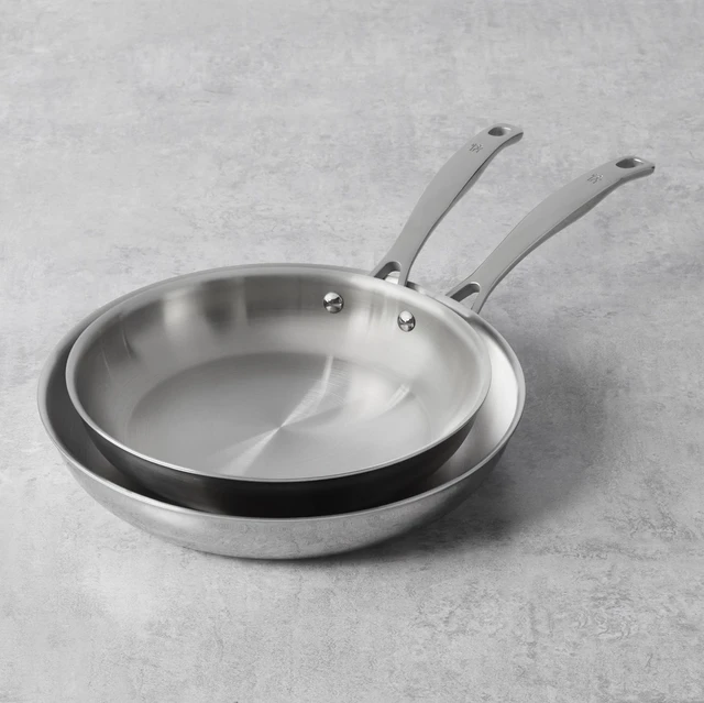 Alt view image 2 of 3 - Henckels Clad H3 2-pc Stainless Steel 10-in & 12-in Fry Pan Set