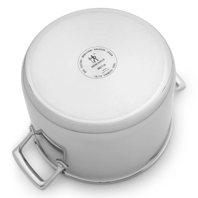 Alt view image 3 of 5 - Henckels Legacy 8-qt Stainless Steel Stock Pot with Lid