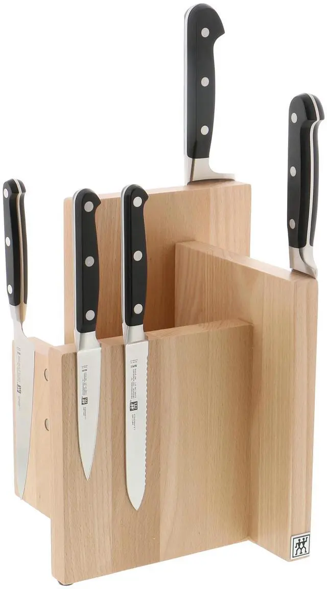 Alt view image 2 of 4 - ZWILLING Italian Square Magnetic Knife Block - Natural Beechwood