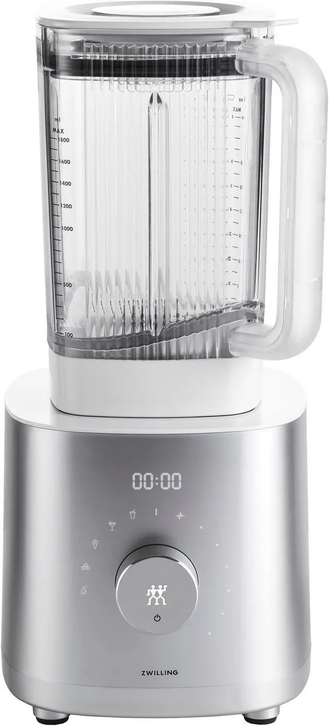 Main image of ZWILLING Enfinigy 64-oz. Countertop Power Blender, Smoothie Blender, Crush Ice, Frozen Desserts, Silver