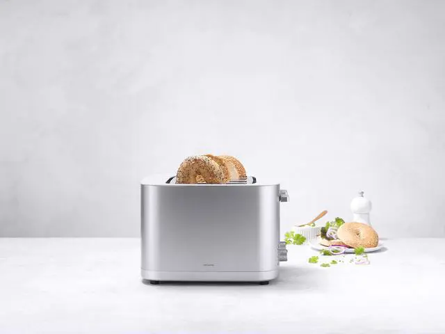 Alt view image 5 of 7 - ZWILLING Enfinigy 4-Slice Toaster, Extra Wide 1.5" Slots for Bagels and Toast, Silver
