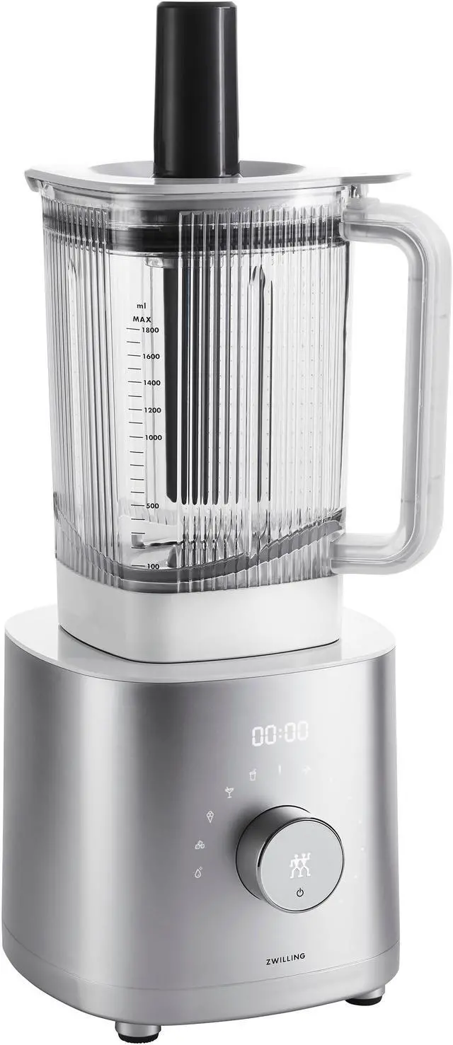 Alt view image 6 of 7 - ZWILLING Enfinigy 64-oz. Countertop Power Blender, Smoothie Blender, Crush Ice, Frozen Desserts, Silver