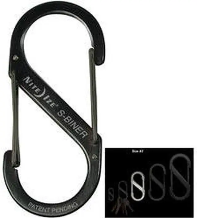 Alt view image 16 of 18 - NITE IZE SB3-03-01 Double Gated Carabiner,2-5/8 In.,Black