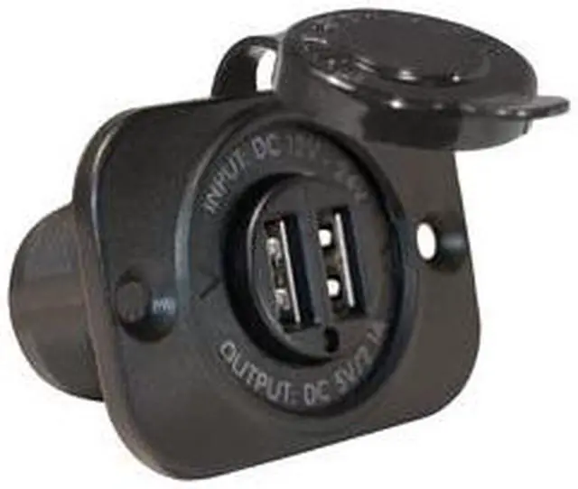 Main image of Blue Sea Dual USB Charger Socket - 2 USB Ports w/Watertight Cap