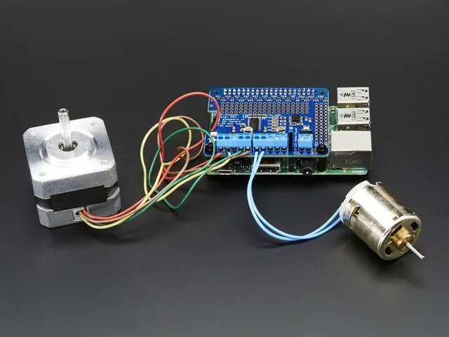 Alt view image 3 of 5 - Adafruit DC & Stepper Motor HAT for Raspberry Pi - Mini Kit