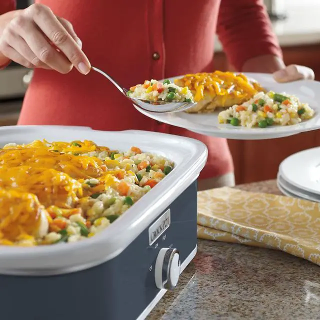 Alt view image 2 of 12 - Crock-Pot 3.5-Quart Casserole Crock Slow Cooker, Charcoal SCCPCCM350-CH