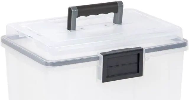 Alt view image 12 of 20 - IRIS USA, Inc Weather Tight Portable File Box 19Qt 11.5x10.4"x13.8" CL 110350