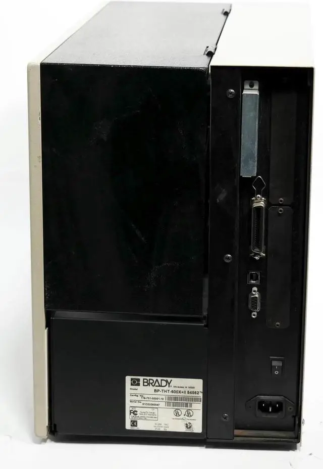 Alt view image 3 of 3 - Brady 600X-Plus II 116-701-00001-12 Thermal Transfer Barcode Label Printer Parallel Serial USB 600dpi