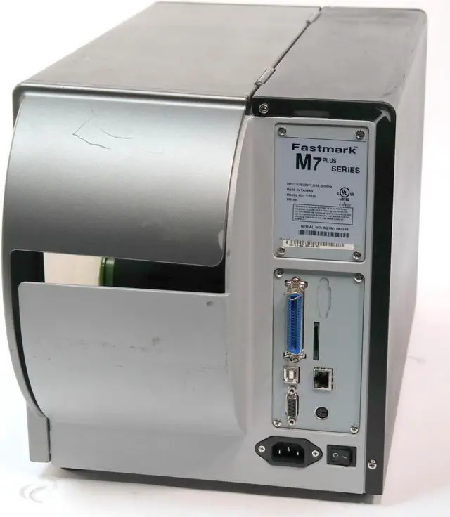 Alt view image 3 of 3 - ISG Summit Series S700 AMT Datasouth Fastmark M7 Plus T-0612 Thermal Transfer Barcode Label Printer Parallel Network USB Rewinder 203DPI