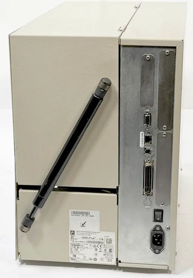 Alt view image 3 of 3 - Zebra 105SL Plus 103-801-00200 Thermal Barcode Label Printer Parallel USB Network Rewinder 300dpi
