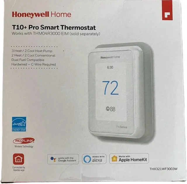 Main image of Honeywell Home T10+ pro Smart Thermostat THX321WF3003W RedLINK WiFi no sensor !!