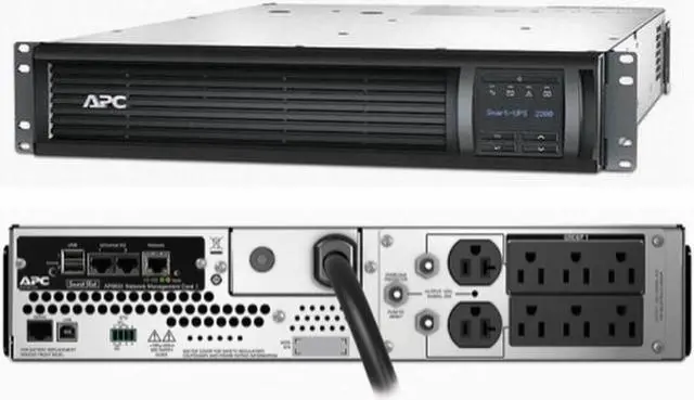 Alt view image 4 of 6 - APC by Schneider Electric Smart-UPS 2200VA LCD RM 2U 120V with Network Card - 2U Rack-mountable - 3 Hour Recharge - 5 Minute Stand-by - 120 V AC Input - 120 V AC Output - 2 x NEMA 5-20R, 6 x NEMA ...