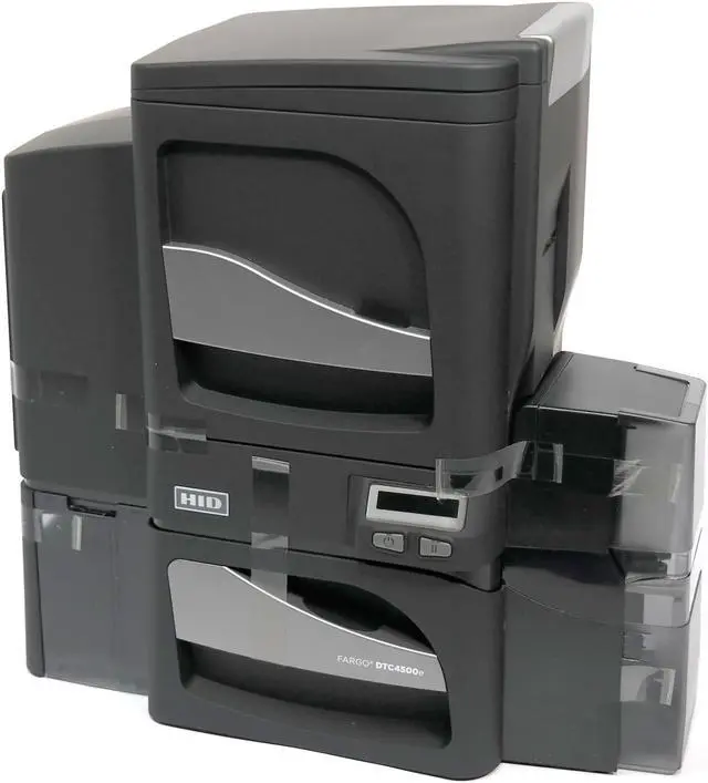 Alt view image 3 of 7 - Fargo DTC4500E Dye Sublimation/Thermal Transfer Printer - Color - Desktop - Card Print