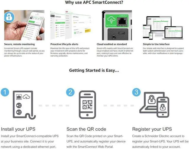 Alt view image 4 of 4 - APC SMT3000RM2UC 3000 VA Smart-UPS - smSmartConnect Remote Monitoring - Battery Backup