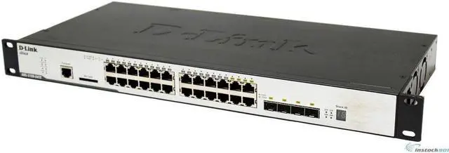 Main image of D-Link DGS-3120-24TC 24-Port Gig 4 x 1000BASE-T/SFP 2 x 10 Gbps stacking Switch