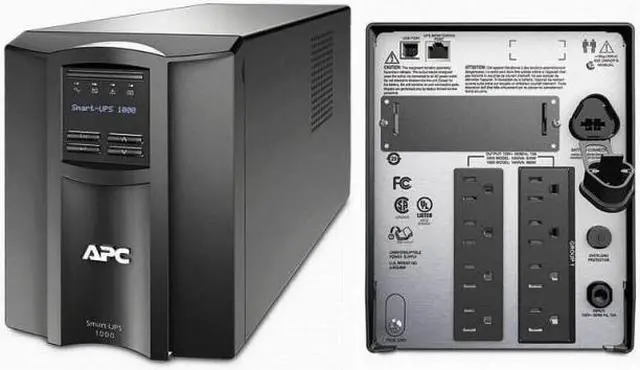 Alt view image 2 of 5 - APC Smart-UPS SMT1500 SMT1500 External UPS - AC 120V - 1500 VA - Lead Acid - Black