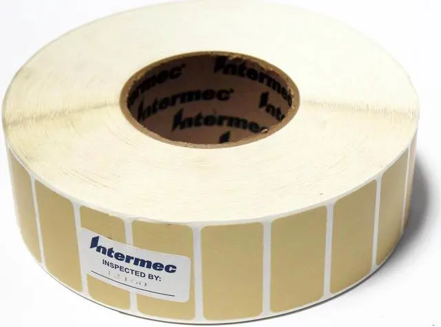 Alt view image 2 of 2 - Lot of 4 Intermec E23067 DuraTran II Gloss Polyester2" x 1" 2823 3" Core Thermal Transfer Labels