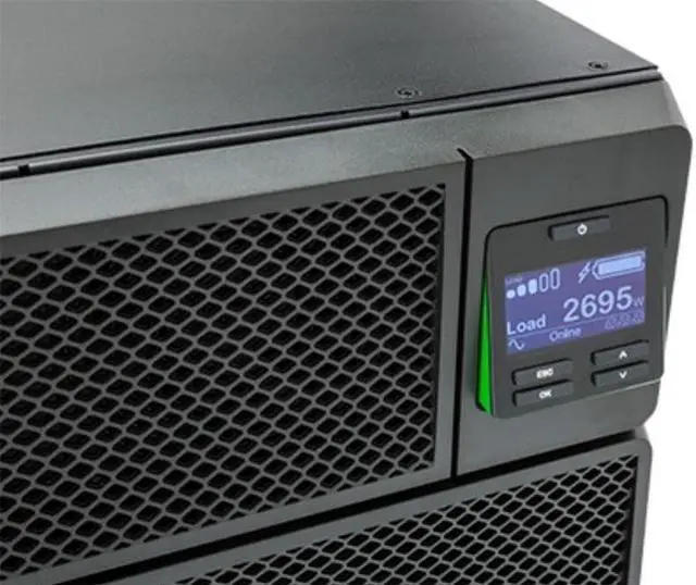 Alt view image 5 of 5 - APC by Schneider Electric Smart-UPS SRT 8000VA RM 208V - 8000 VA/8000 W - 208 V AC - 5 Minute Stand-by Time - 6U Rack-mountable - 1 x Hard Wire 3-wire (2PH + G), 4 x NEMA L6-20R, 2 x NEMA L6-30R