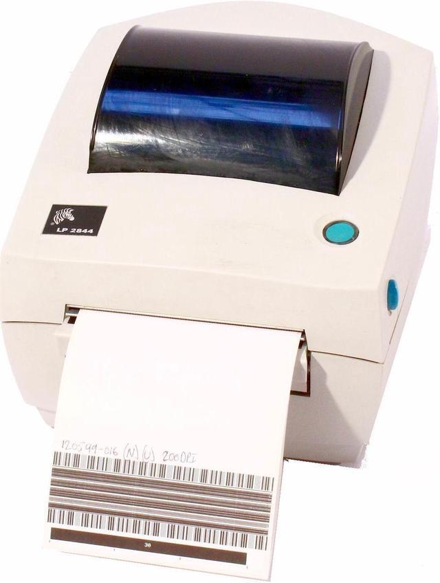 Main image of Zebra LP2844 120599-016 Direct Thermal Barcode Label Printer Serial USB Network Peeler 200DPI