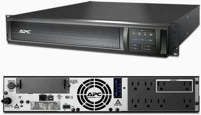 Alt view image 4 of 5 - APC SMX1000 Smart-UPS Rack/Tower 750VA 120V LCD Battery Backup