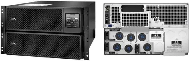 Alt view image 2 of 5 - APC by Schneider Electric Smart-UPS SRT 8000VA RM 208V - 8000 VA/8000 W - 208 V AC - 5 Minute Stand-by Time - 6U Rack-mountable - 1 x Hard Wire 3-wire (2PH + G), 4 x NEMA L6-20R, 2 x NEMA L6-30R