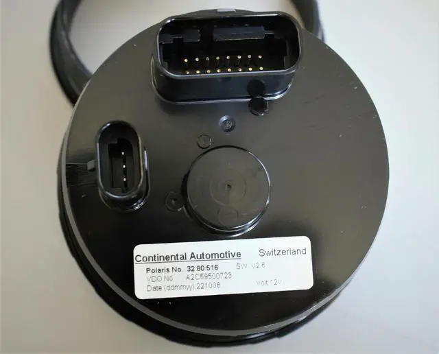 Alt view image 2 of 3 - Polaris 3280516 RZR "S" 800 ATV Speedometer Cluster gauge 110mm w Fuel 100kMH 60MPH OEM